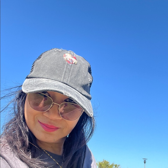 white horse thunder hat cap Accessories - #1521**Stylish Unisex’s Black Denim Cap WHT by Julie Lee Nersinger